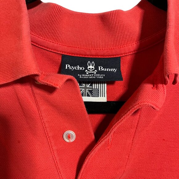 Psycho Bunny Classic Short Sleeve Solid Polo Shirt Brillant Red - Picture 5 of 9